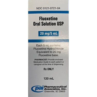Fluoxetine Oral Solution, 20 mg/5 mL, 4 oz.