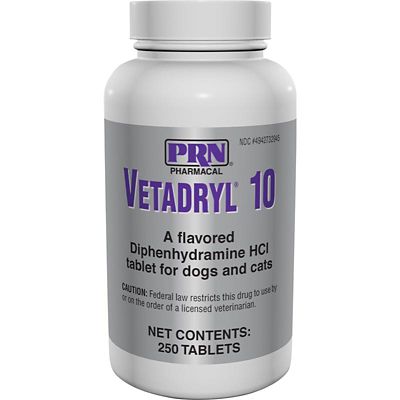 Vetadryl (Diphenhydramine HCl) Tablets