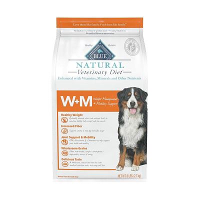 Blue Natural Veterinary Diet W+M Weight Management and Mobility Support Dry Dog Food