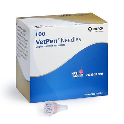 VetPen Insulin Pen Needles, 12 mm (29 Gauge), 100 ct.