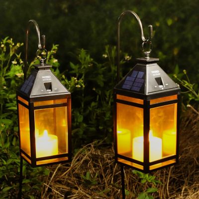 Image showing  Solar Candle Vintage Hanging Lantern
