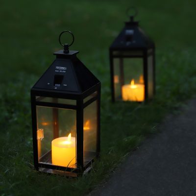 Image showing  Solar Candle Vintage Hanging Lantern