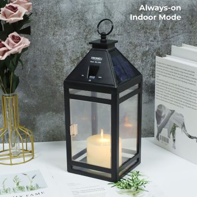 Image showing 5 th Techko Solar Candle Vintage Hanging Lantern