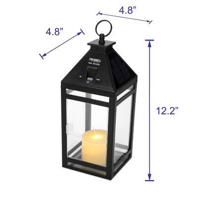 Image showing 7 th Techko Solar Candle Vintage Hanging Lantern