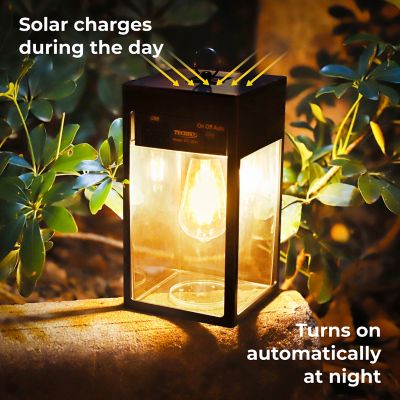 Image showing  Solar Portable Lantern with Edison Bulb