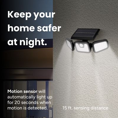 Image showing  Solar Security Flood Light with Motion Sensor