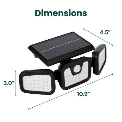 Image showing 6 th Techko Solar Security Flood Light with Motion Sensor
