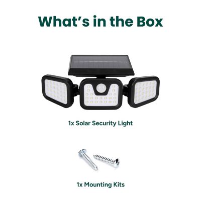 Image showing 7 th Techko Solar Security Flood Light with Motion Sensor