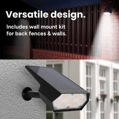 Image showing  Outdoor Solar Spotlight with Wall-Mount & Ground-Stake