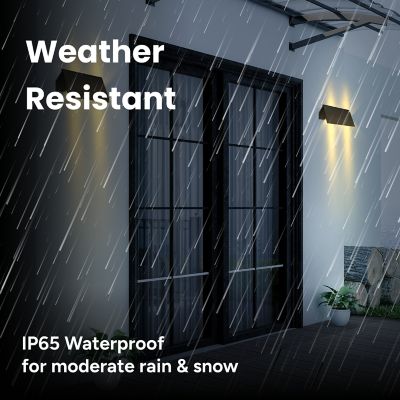 Image showing  Solar Bi-Directional Decorative Wall Light (2-pack)