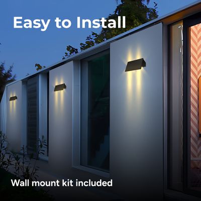 Image showing  Solar Bi-Directional Decorative Wall Light (2-pack)