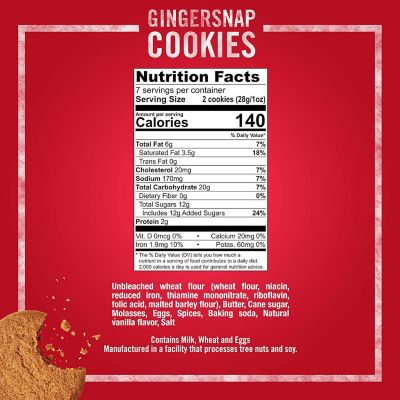 Image showing  6.5 oz. Gingersnap Cookies