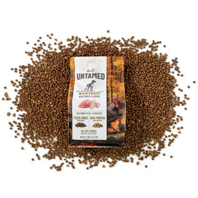 Image showing 8 th 4health Untamed All Life Stages Wild Feast with Turkey and Chicken Recipe Dry Dog Food