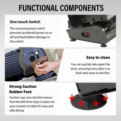 Image showing  7.5 in. Food Slicer, Black