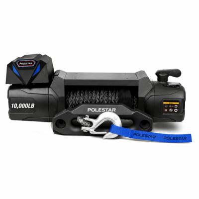 Image showing  Polestar 10000 lb. Electric Winch with Wired Remote-Synthetic Rope, 1/3 in. x 82 ft.