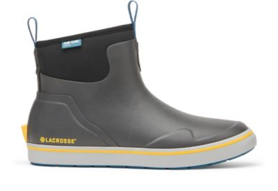 LaCrosse Footwear Men's Alpha Deck Boot 6 in. Dark Shadow Rubber Boots