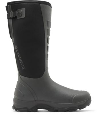 LaCrosse Footwear Men's Alpha Lite II 16 in. Black Rubber Boots, 8