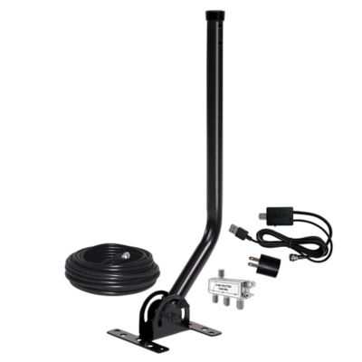 Image showing  ClearStream 4MAX HDTV Indoor/Outdoor Antenna with 70 Plus Mile Range, Amplifier, Cable, Mast, and Splitter