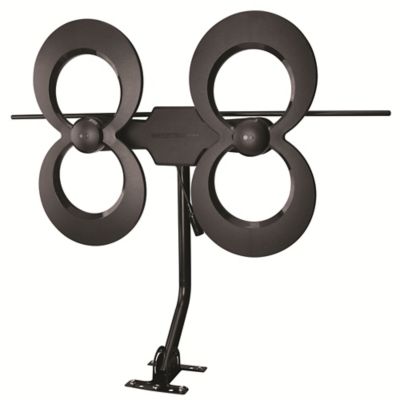 Image showing 6 th Antennas Direct ClearStream 4MAX Indoor/Outdoor Multi-Directional TV Antenna, 70 Plus Mile Range, UHD 4K, NEXTGEN TV, 20in. Mast