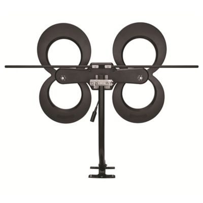 Image showing 7 th Antennas Direct ClearStream 4MAX Indoor/Outdoor Multi-Directional TV Antenna, 70 Plus Mile Range, UHD 4K, NEXTGEN TV, 20in. Mast