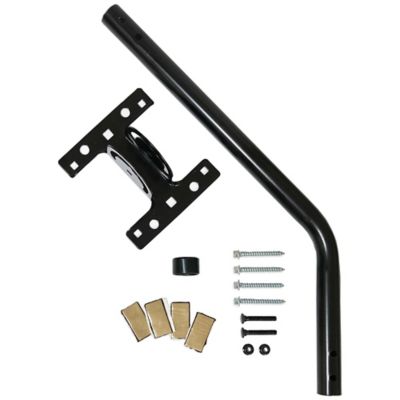 Image showing  ClearStream 20 in. TV Antenna Mast with Pivoting Base, Hardware, and All-Weather Steel Pole (Black)