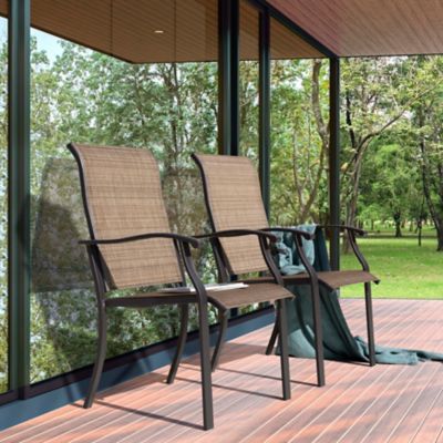 Image showing  Outdoor 4 pc. Patio Chair Set, Textilene Fabric, Iron Frame