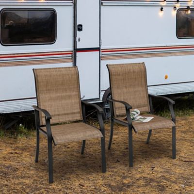 Image showing  Outdoor 4 pc. Patio Chair Set, Textilene Fabric, Iron Frame