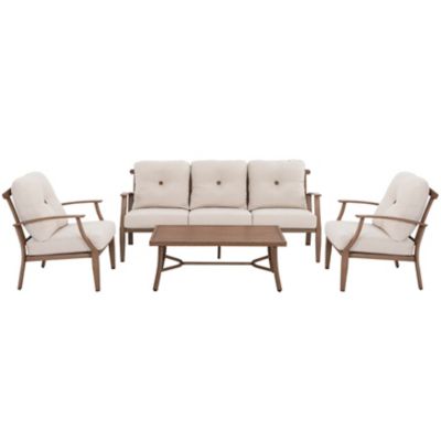 Image showing  Outdoor 4 pc. Patio Aluminum Conversation Set With Cushions