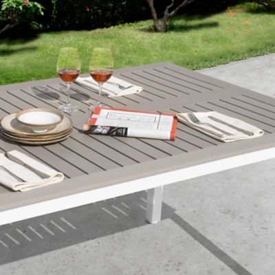 Image showing 6 th Nuu Garden Outdoor Rectangle Dining Table For 6, Umbrella Hole