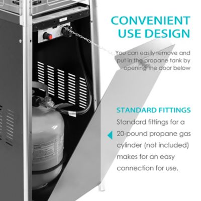 Image showing  Outdoor Pyramid Gas Patio Heater With Cover