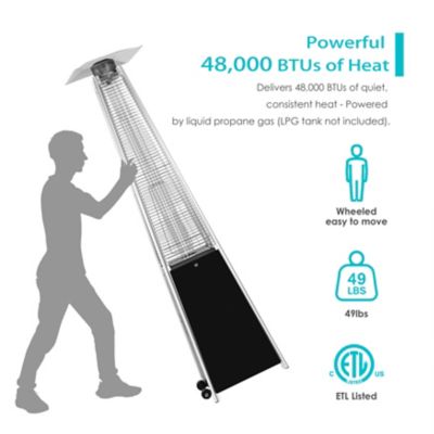 Image showing 5 th Nuu Garden Outdoor Pyramid Gas Patio Heater With Cover