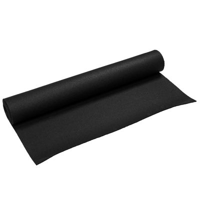 Image showing 8 th Ackland 48 x 96in. Black Rubber Utility Mat, Slip-Resistant, 0.24 in. Thick for Garages, Gyms, Workshops, Stalls and More
