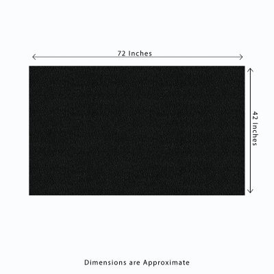 Image showing  42 x 72in. Heavy-Duty Black Rubber Utility Mat, 0.75 in. Thick, Slip-Resistant for Stalls, Trailers, Gyms and More