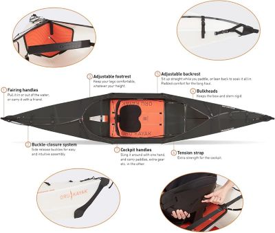 Image showing  12 ft. Beach LT Sit-In Kayak, Black