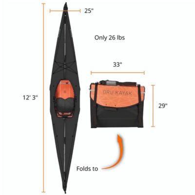 Image showing  12 ft. 3 in. Bay ST Kayak, Black