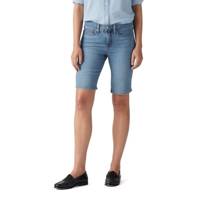 Levi's Women's Slim Fit Mid-Rise Shaping Bermuda Shorts