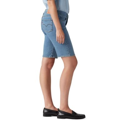 Image showing 1 th Levi's Women's Slim Fit Mid-Rise Shaping Bermuda Shorts