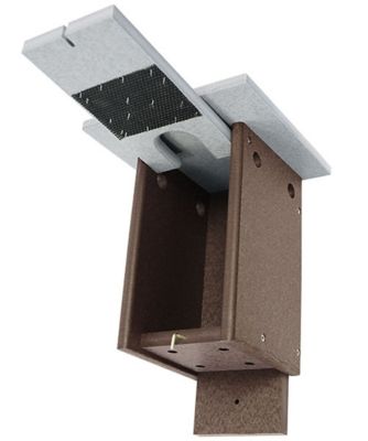 Image showing  Amish Made Recycled Plastic Sparrow Resistant Bluebird House 10.5 ft.