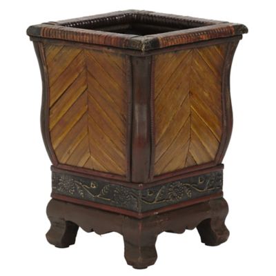 Image showing  Decorative Wood Planters (Set of 2)