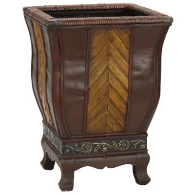 Image showing  Decorative Wood Planters (Set of 2)