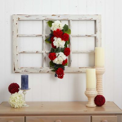 Image showing  26 in. Artificial Geranium and Blueberry Teardrop