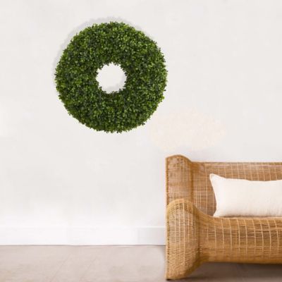 Image showing  Artificial 28 in. Boxwood Wreath