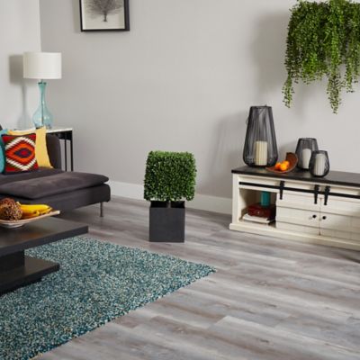 Image showing  27 in. Artificial Boxwood Plant in Black Planter, Indoor/Outdoor