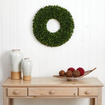 Image showing  24 in. Artificial Boxwood Wreath