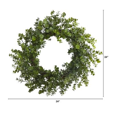Image showing  24 in. Artificial Eucalyptus Wreath