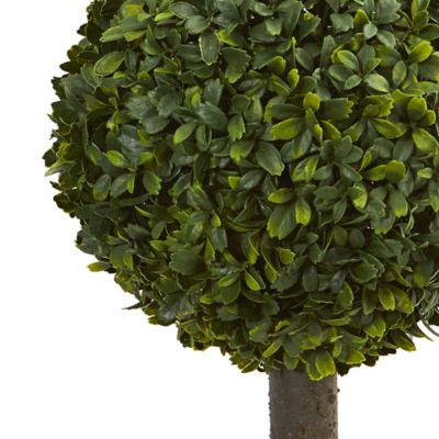 Image showing  21 in. Artificial Boxwood Ball Topiary Tree