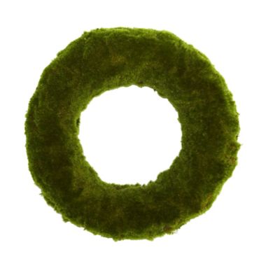 Nearly Natural 18 in. Artificial Moss Wreath