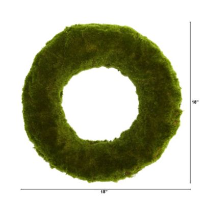 Image showing  18 in. Artificial Moss Wreath