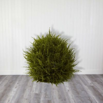 Image showing  14 in. Artificial Cedar Sphere
