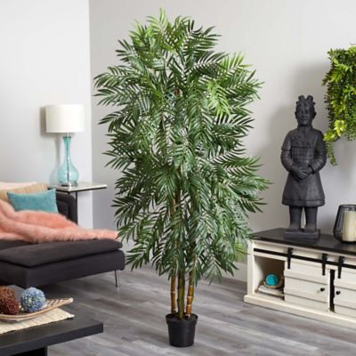 Image showing  6 ft. Artificial Bella Palm Silk Tree